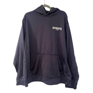 Dunbrooke Mens XL New England Patriots Pullover Hoodie Sweatshirt Navy Blue